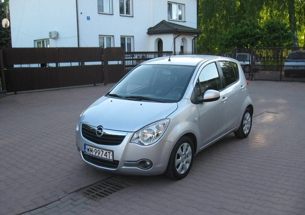 Opel Agila cena 11700 przebieg: 132000, rok produkcji 2008 z Zawiercie małe 232